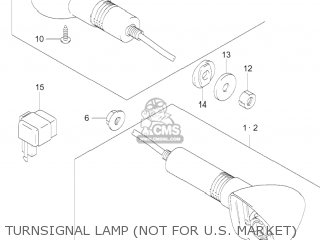 TURNSIGNAL LAMP (NOT FOR U.S. MARKET) - GS500F 2005 (K5) USA (E03)
