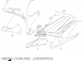 UNDER COWLING  (GS500FK4) - GS500F 2005 (K5) USA (E03)