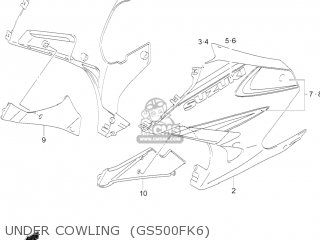 UNDER COWLING  (GS500FK6) - GS500F 2005 (K5) USA (E03)