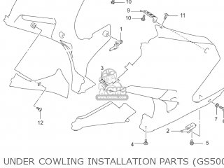 UNDER COWLING INSTALLATION PARTS (GS500FK4/K5/K6) - GS500F 2005 (K5) USA (E03)