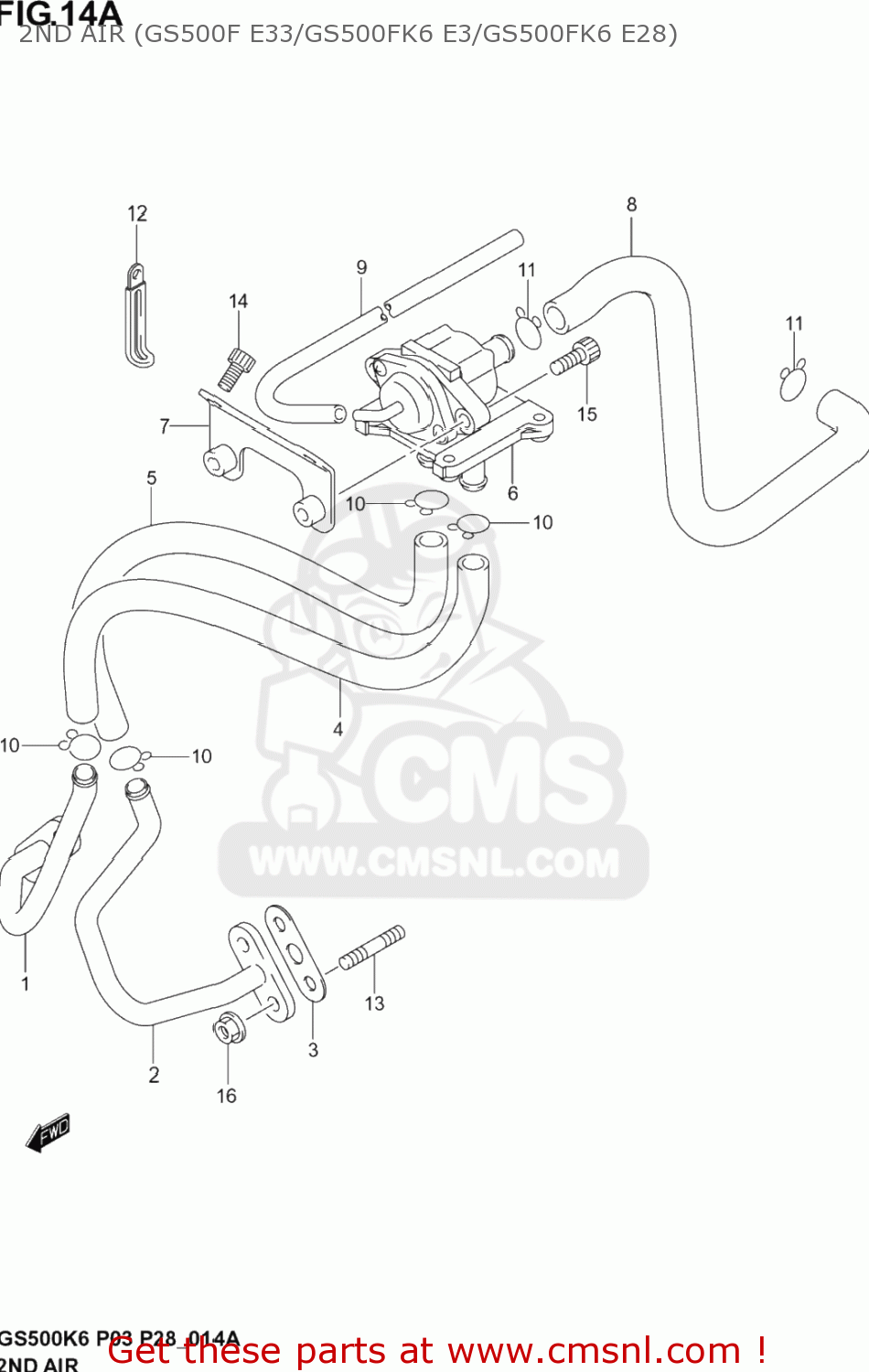 2ND AIR (GS500F E33/GS500FK6 E3/GS500FK6 E28) GS500F 2006 (K6) USA (E03)