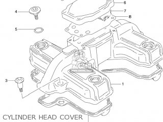 CYLINDER HEAD COVER - GS500F 2006 (K6) USA (E03)