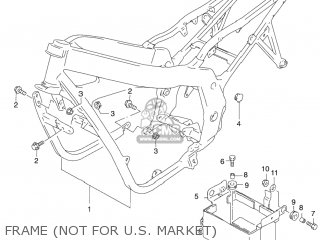FRAME (NOT FOR U.S. MARKET) - GS500F 2006 (K6) USA (E03)