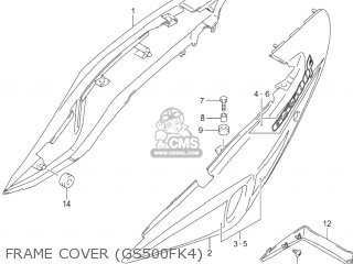 FRAME COVER (GS500FK4) - GS500F 2006 (K6) USA (E03)
