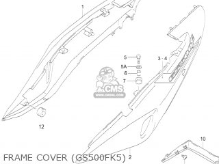 FRAME COVER (GS500FK5) - GS500F 2006 (K6) USA (E03)