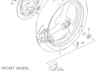 FRONT WHEEL - GS500F 2006 (K6) USA (E03)
