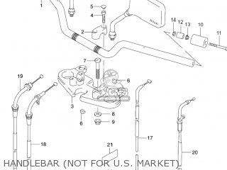 HANDLEBAR (NOT FOR U.S. MARKET) - GS500F 2006 (K6) USA (E03)
