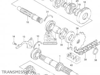 TRANSMISSION - GS500F 2006 (K6) USA (E03)