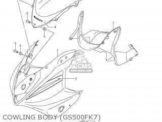 COWLING BODY (GS500FK7) - GS500F 2007 (K7) USA (E03)