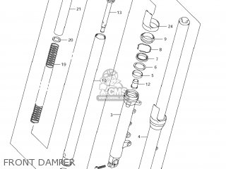 FRONT DAMPER - GS500F 2007 (K7) USA (E03)