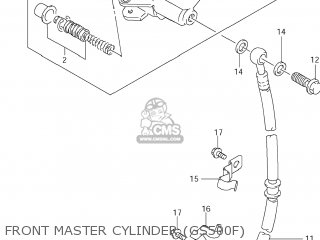FRONT MASTER CYLINDER (GS500F) - GS500F 2007 (K7) USA (E03)