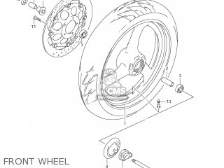 FRONT WHEEL - GS500F 2007 (K7) USA (E03)