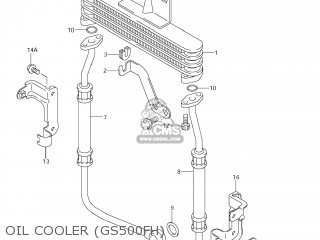 OIL COOLER (GS500FH) - GS500F 2007 (K7) USA (E03)