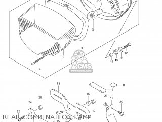 REAR COMBINATION LAMP - GS500F 2007 (K7) USA (E03)