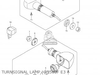 TURNSIGNAL LAMP (GS500F E3 - GS500F 2007 (K7) USA (E03)