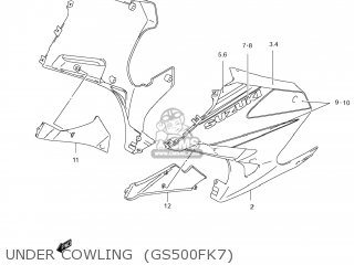 UNDER COWLING  (GS500FK7) - GS500F 2007 (K7) USA (E03)