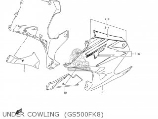 UNDER COWLING  (GS500FK8) - GS500F 2007 (K7) USA (E03)