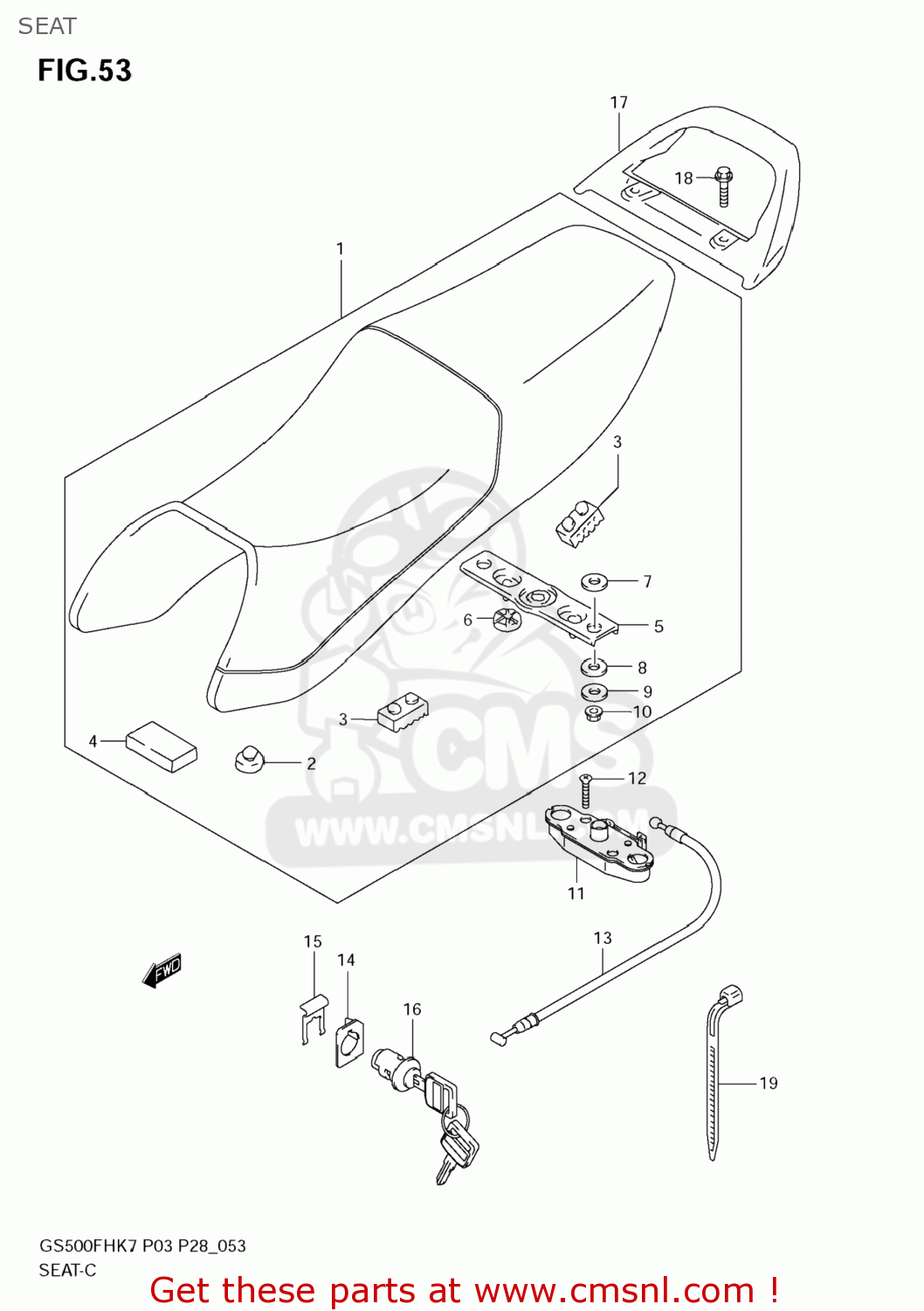 SEAT GS500F 2008 (K8) USA (E03)