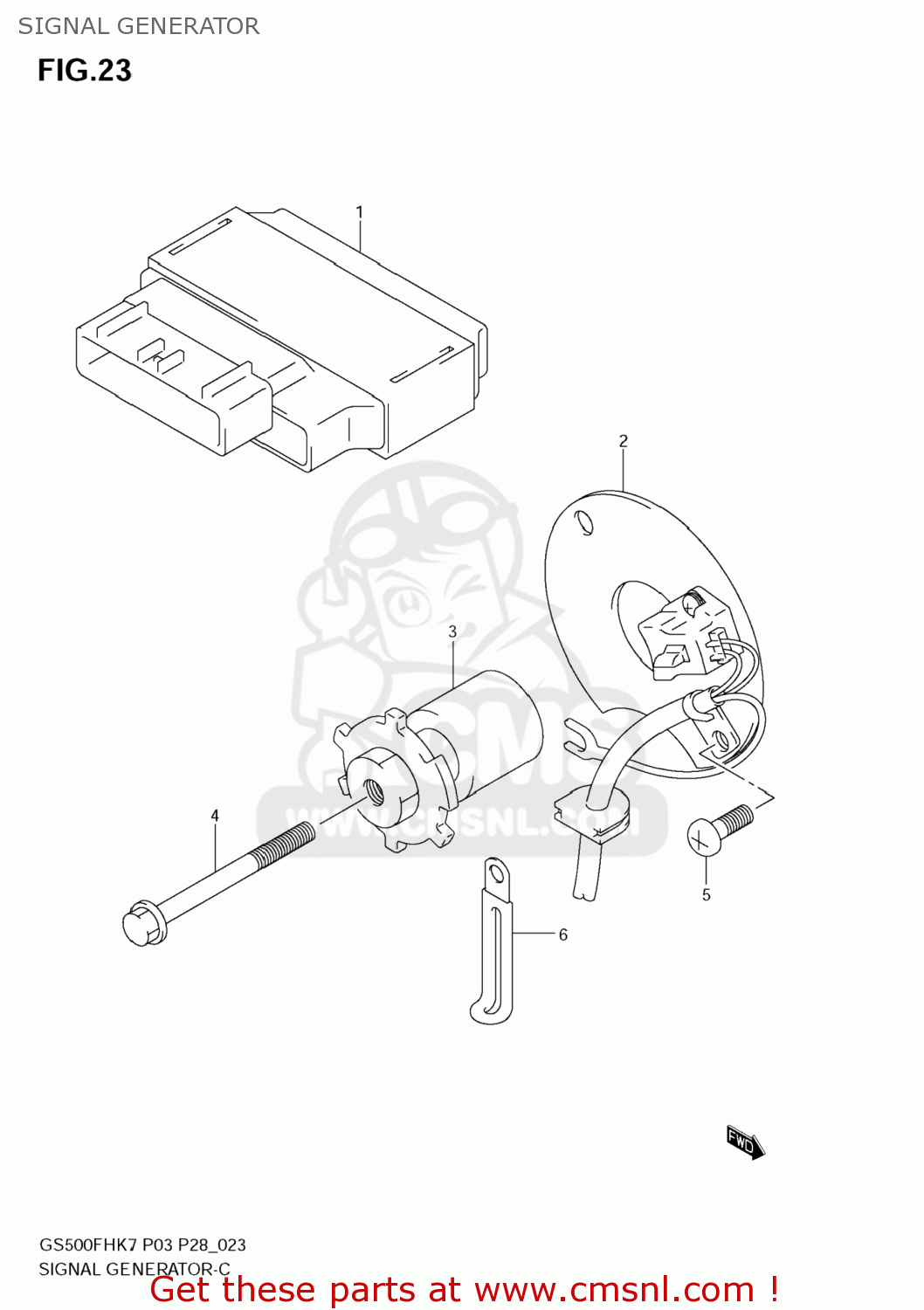 SIGNAL GENERATOR GS500F 2008 (K8) USA (E03)