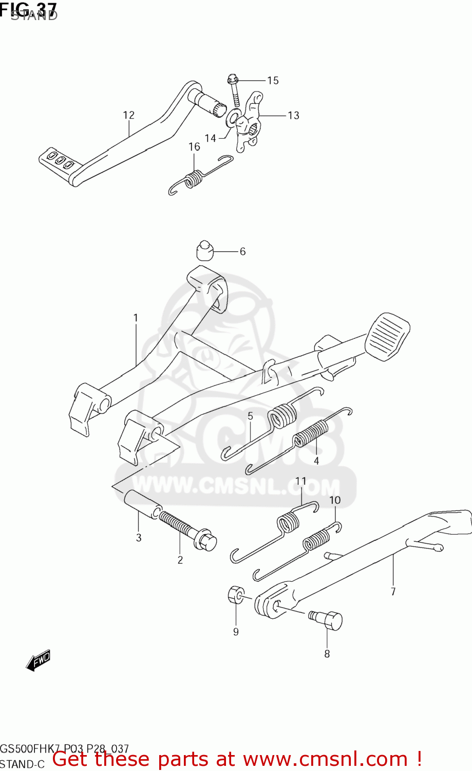 STAND GS500F 2008 (K8) USA (E03)