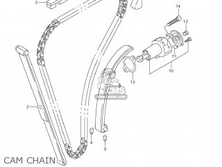 CAM CHAIN - GS500F 2008 (K8) USA (E03)