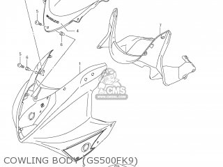 COWLING BODY (GS500FK9) - GS500F 2008 (K8) USA (E03)