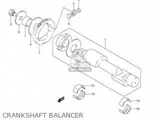 CRANKSHAFT BALANCER - GS500F 2008 (K8) USA (E03)