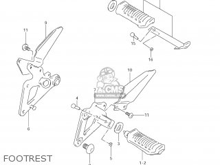 FOOTREST - GS500F 2008 (K8) USA (E03)