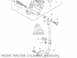 FRONT MASTER CYLINDER (GS500H) - GS500F 2008 (K8) USA (E03)