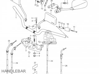 HANDLEBAR - GS500F 2008 (K8) USA (E03)