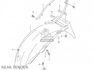REAR FENDER - GS500F 2008 (K8) USA (E03)