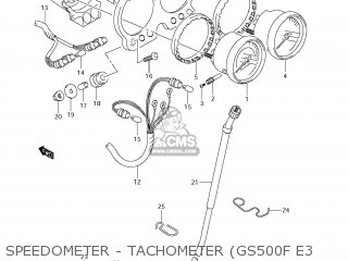 SPEEDOMETER - TACHOMETER (GS500F E3 - GS500F 2008 (K8) USA (E03)