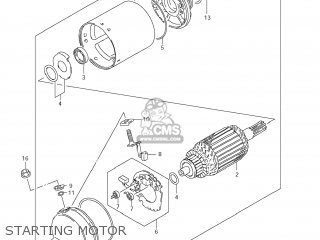STARTING MOTOR - GS500F 2008 (K8) USA (E03)
