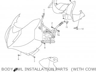 BODY CWL INSTALLATION PARTS  (WITH COWLING) - GS500F 2009 (K9) USA (E03)