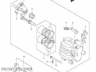 FRONT CALIPER - GS500F 2009 (K9) USA (E03)