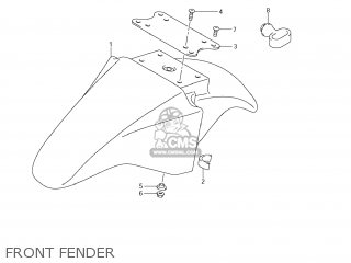 FRONT FENDER - GS500F 2009 (K9) USA (E03)