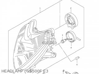 HEADLAMP (GS500F E3 - GS500F 2009 (K9) USA (E03)