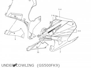 UNDER COWLING  (GS500FK9) - GS500F 2009 (K9) USA (E03)