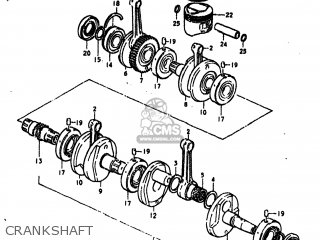CRANKSHAFT - GS550 1977 (B) USA (E03)