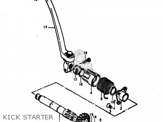 KICK STARTER - GS550 1977 (B) USA (E03)