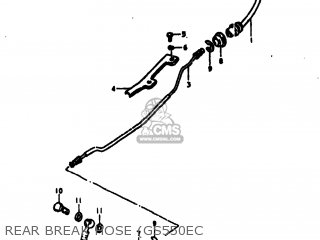 REAR BREAK HOSE (GS550EC - GS550 1977 (B) USA (E03)