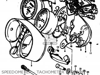 SPEEDOMETER - TACHOMETER (G55508) - GS550 1977 (B) USA (E03)