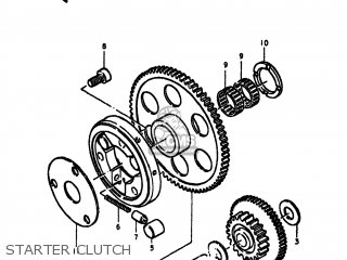 STARTER CLUTCH - GS550 1977 (B) USA (E03)
