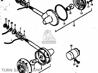 TURN SIGNAL LAMP - GS550 1977 (B) USA (E03)