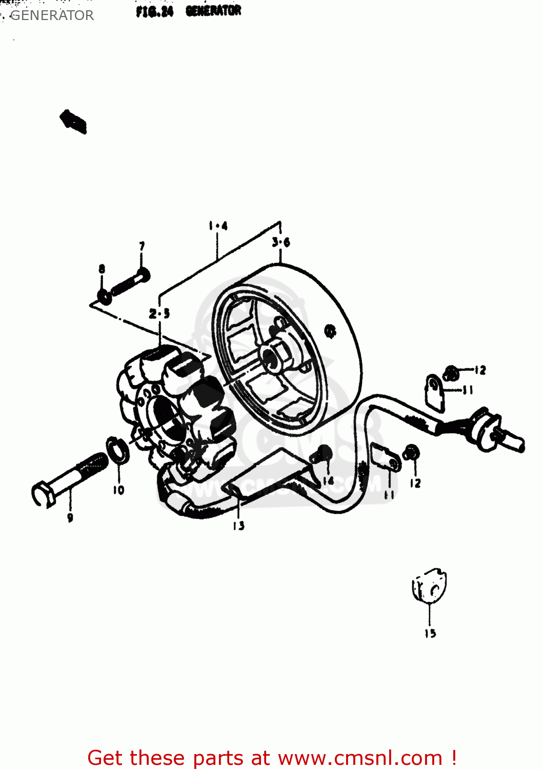 GENERATOR GS550 1978 (C) USA (E03)