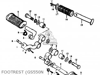 FOOTREST (GS550N - GS550 1978 (C) USA (E03)