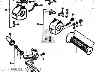 LH HANDLE SWITCH - GS550 1978 (C) USA (E03)