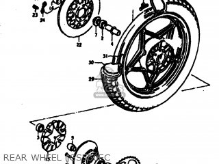 REAR WHEEL (GS550EC - GS550 1978 (C) USA (E03)