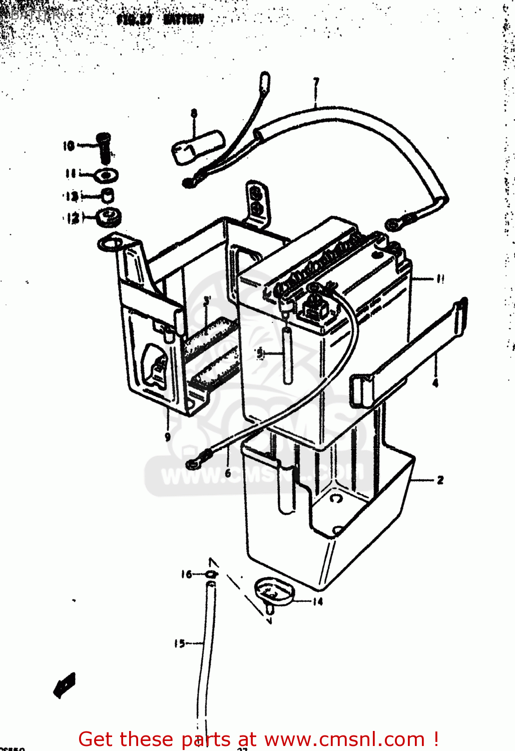 BATTERY GS550 1979 (N) USA (E03)