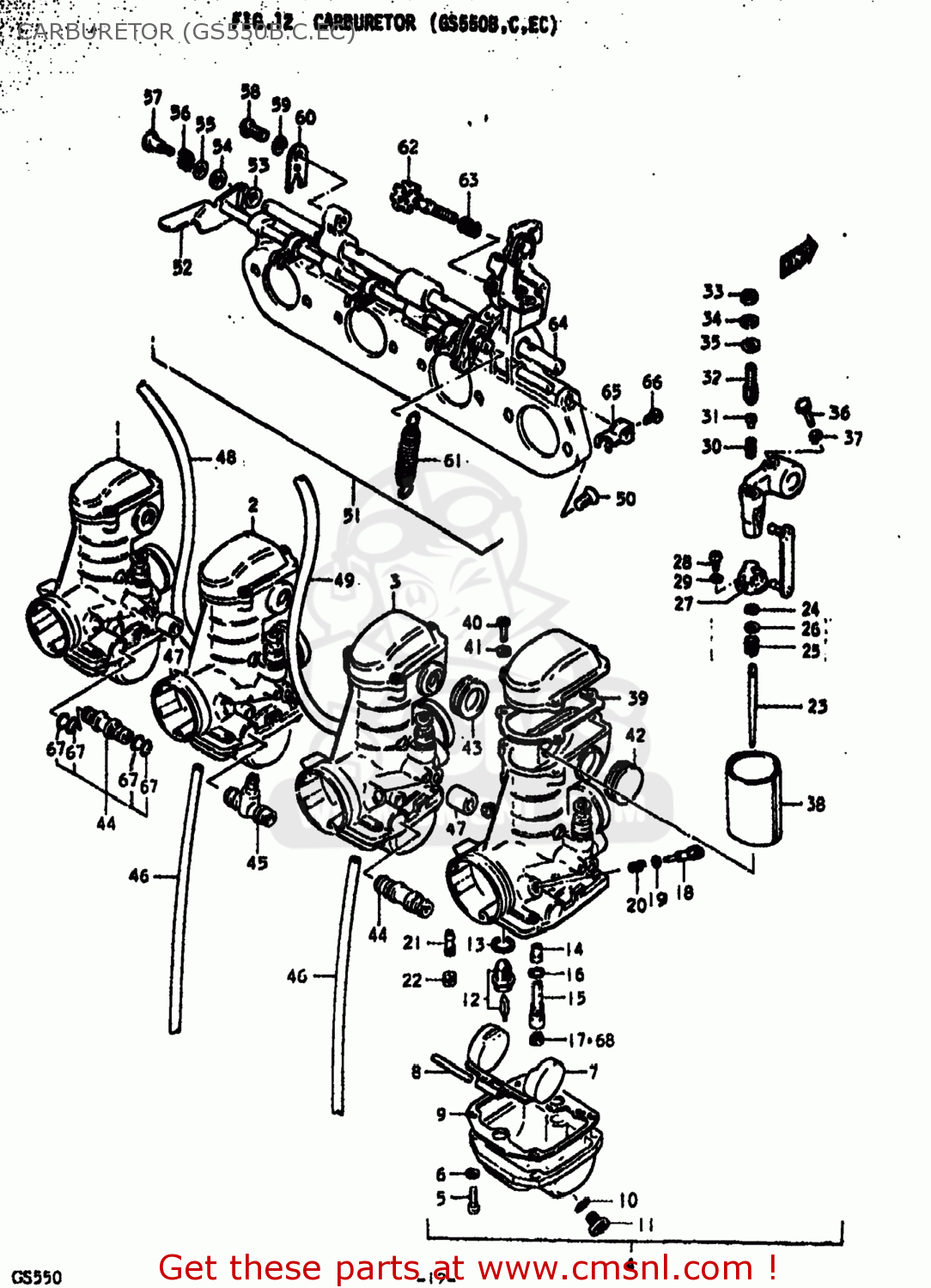 CARBURETOR (GS550B.C.EC) GS550 1979 (N) USA (E03)